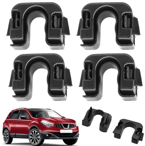 PYEUIFT 4 Stück Hutablage Clip Kompatibel mit Fo Fiesta Mk7 Mk8 Kofferraumabdeckung Halterung für Focus B-Max C-Max Hutablage Clip Hochwertiges Material, Hutablage Clip, Gepäckabdeckung Clips