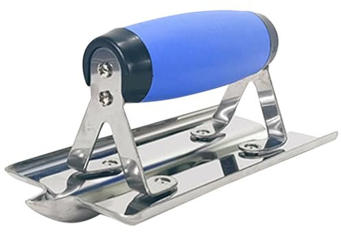 Generic Beton-Handschneidemaschine oder Fugenfräse, Edelstahl, Betonwerkzeuge mit weichem Griff, Gips, Stuck, Zement, Finishing-Werkzeug, flache Finishing-Kelle, Mauerwerk, Zement, Glättung