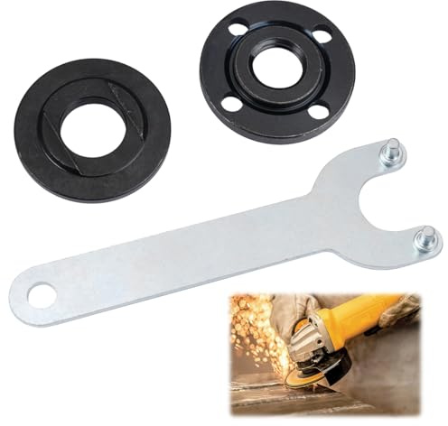 3 Pièces # 150 Kit Cle Meuleuse, Kit D'écrous à Bride | Clé à Bride pour Meuleuse D'angle Boulon écrou Métallique, Grinder Bride Clé à Angle de Verrouillage en Métal 150mm