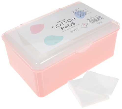 IMIKEYA 1000 Pezzi Pad Struccanti Non Tessuto Monouso per Pulizia Viso Delicata Confezione Trasparente per Rimuovere Olio in Eccesso Dalla Pelle e Labbra