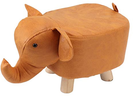 Naroote Taburetes de Pie de Elefante, Lindos Taburetes de Elefante, Fuerte Capacidad de Carga, Tranquilo, Versátil, Jardín de Infantes, Sala de Juegos, Adultos, Personas Mayores, Habitaciones (ORANGE)