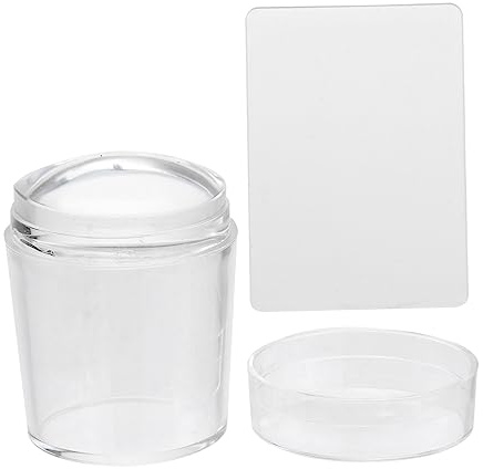 SAFIGLE Stamper Per Nail Art Trasparente in Silicone Flessibile Strumento Jelly Per Stamping e Facile Su Unghie