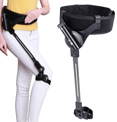 Gånghjälp, Exoskeleton kraftgånghjälpmedel, hjälpmedel, hjälpmedel, hjälpmedel för rörlighet för funktionshindrade och äldre benpromenader träning promenadassistans (höger ben, S)