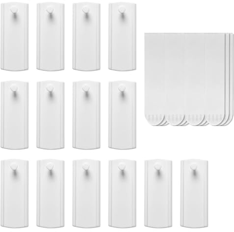 14 Klebenagel Und 16 Klebestreifen, Selbstklebend Klebehaken BilderAbnehmbarer Klebenägel Wand Zerstörungsfreier Haken Universeller Rahmenaufhänger für Aufhängen von Bildern Rahmen Schwere (Weiß)