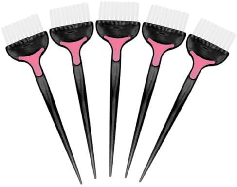 IWOWHERO 5 Stück Teiliges Haarfärbepinsel Weiche Borsten Langlebiges Friseurzubehör für Professionelle und DIY Haartönung für Haarfärbung Conditioner auftrag Sichere Anwendung zu Hause