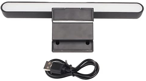 Barra luminosa per monitor computer, lampada per monitor schermo LED, controllo touch dimmerabile a 3 temperature di colore regolabili, luce protettiva per occhi da 18 cm per PC