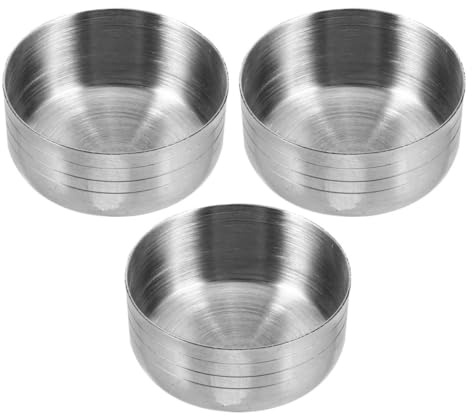 NAMOARLY Accesorios para Cocteleras, 3 Tapas Abatibles de Acero Inoxidable para Vasos Mezcladores, Ideales para Preparación de Cócteles y Martinis en Bares y Casa