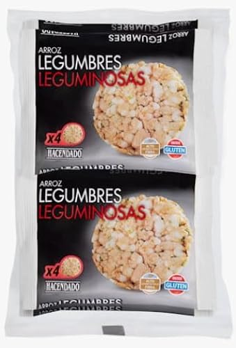 Tortitas di Legumi e Riso, Senza Glutine, 109g, 4 Porzioni, pack 4