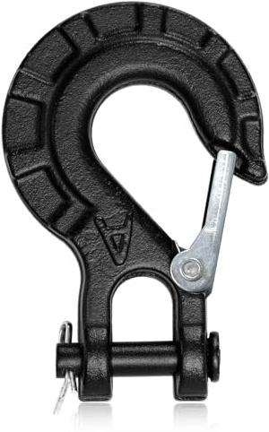 NUOOO Gancio per gru a gravità, per industria del sollevamento, gancio rotondo in acciaio inox, gancio per sollevamento pesi e costruzione navale, capacità di carico 3200 kg