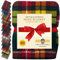 Coperta in pura lana tartan confortevole per letti e divani, calda per l'inverno, di grandi dimensioni, 188 x 157,5 cm, plaid scozzese, con bordi sfrangiati, morbida (Buchanan Modern Tartan)
