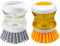 WakiHong 2 Unidades Cepillo Fregar Platos,Cepillo Lavaplatos con Dispensador de Jabón,Cepillo de Cocina para Limpieza de ollas,sartenes,fregaderos