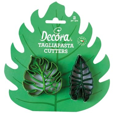 Decora 0255234 Baby Dekorationsset, 2 Seepferdchen- und Teddybär-Ausstechformen und 4 Dekorationsschablonen, ideal zum Gestalten dreidimensionaler Kekse, hergestellt in Italien, 6er-Pack.