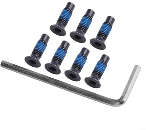 Juego de 6 tornillos de acero inoxidable para patinetes eléctricos Ninebot, incluye llave para la instalación