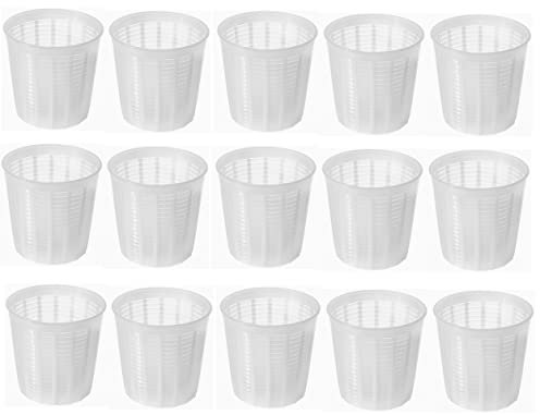 AlcoFermBrew 15 x Moule à fromage - 0.35kg - 9.8x10cm - Forme à fromage | Moule à faisselle | Fromage maison