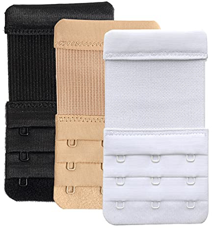 YARBAR Women's Bra Extender 3 Hook Soft and Comfortable Bra Extension Strap