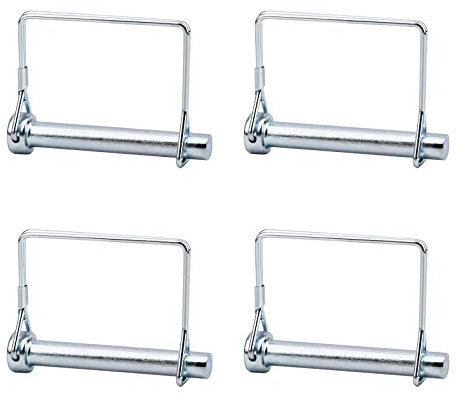 INCREWAY - 4 perni di bloccaggio per albero, 10mm, zincati a sezione quadrata, per agricoltura, rimorchi, prati, giardino