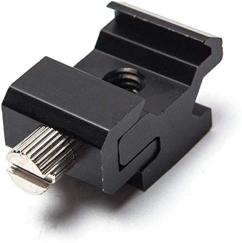 DIGITAL HD ® SUPPORTO SLITTA FLASH O LED SPEEDLIGHT CON FORO FISSAGGIO DA 1/4 SLIDE STAFFA HOT SHOE in METALLO per tutti gli stativi