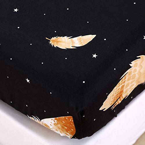 Chickwino Spannbettlaken 180x200cm Matratzenschoner, Schwarz Topper Spannbetttuch für Boxspringbett - 100% Mikrofaser Weich Bettlaken Bed Sheets Geeignet für bis 25-30 cm Matraze