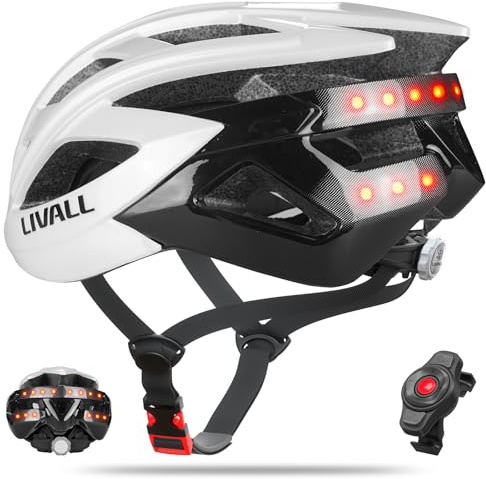 LIVALL BH60SE Neo Bluetooth Bike Helmet with Speakers & Built-in Microphone, Fall Detection, Mountain Bike Helmet with Turn Signals & Brake Warning Light, MTB&Road Bike Helmet for Adults Men Women