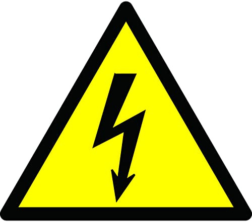 50.8x44.3 mm 104 PCS High Voltage Warning Labels