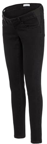 MAMALICIOUS Mama Licious MLPHOENIX Jean de grossesse pour femme, Jean noir, 27W x 32L