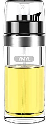 YMYL 2 in 1 Oil Dispenser Bottle and Mister - 150ml Portable Olive Oil Sprayer for Air Fryer, BBQ, Salad, Baking, Roasting, Frying, Grilling