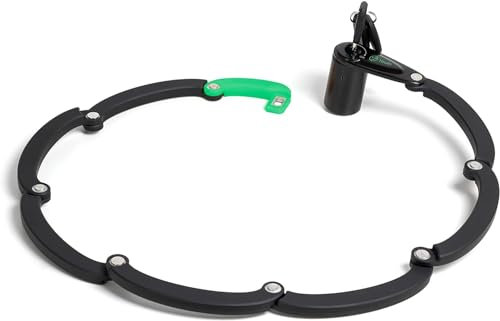 Youin Candado Plegable de Acero Templado con Luz LED - Seguridad Alta - Resistente al Clima - Portátil y Compacto - Para Bicicletas y Patinetes