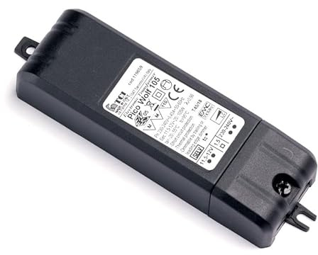 Elektronischer Trafo, Transformator, Halogen, TCI Pico Wolf 105, für Halogenlampen, 20-105 Watt, 12 Volt, schwarz, dimmbar