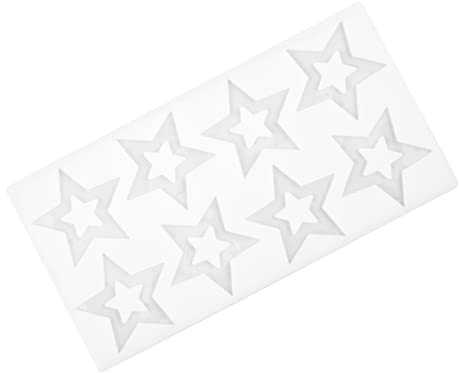 BESTonZON Molde De Silicona Forma De Estrella Molde Flexible Para Reposteria y Decoracion De Pasteles Para Hacer Bombones y Tartas