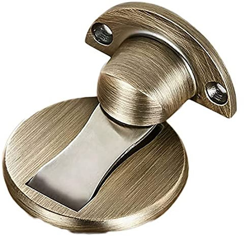Türstopper Keil,Gummi Türkeile, Türstopper Tür Schlafzimmertür unsichtbar ohne Stanzen, die Badezimmertür berührt die obere Tür stark magnetisch (Farbe: Schwarz) (Color : Bronze)