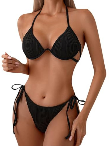 Tankini Damen Unterhose Damen bikiki Badeanzug mädchen 152 Sport Set Sport Set Bikini Oberteil Push up Bandeau kinderski 5 Jahre Training Badeanzug reißverschluss uv Shirt Herr