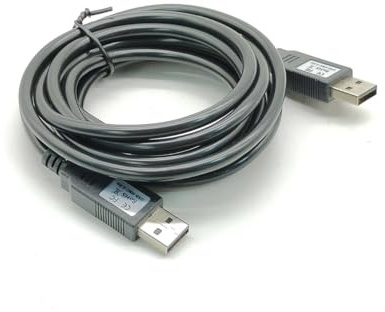Generic Câble modem Null USB 2.0 mâle vers mâle, 2,5 mètres, puce FTRS232RL, USB NMC-2,5 m