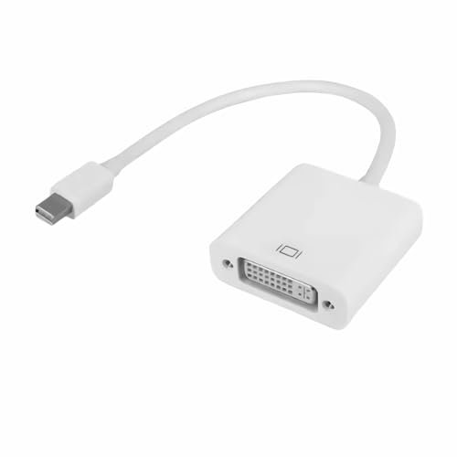 Bolwins L08S Mini DisplayPort a DVI Adattatore Mini DP (Thunderbolt) a DVI Convertitore Full HD 1080p, compatibile con ThinkPad, Surface Pro, MacBook Pro/Air, iMac - Mini DisplayPort a DVI