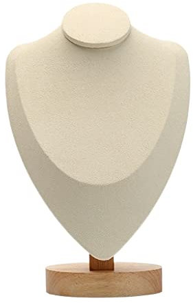 CVNIMV Halskettenhalter, Schmuckständer, Halsketten-Anhänger-Ständer, Schmuckbüste, Schaufensterpuppenständer, Ständer, Hals-Ständer, schwarzes Displayregal