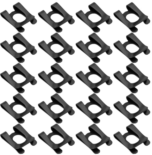 The Lord of the Tools Circlip SL Clip M8 Lot de 20 butées à ressort pour axe de boulon DK Anti-desserrage Carte pour voitures, jouets, meubles 8 x 18 mm Noir