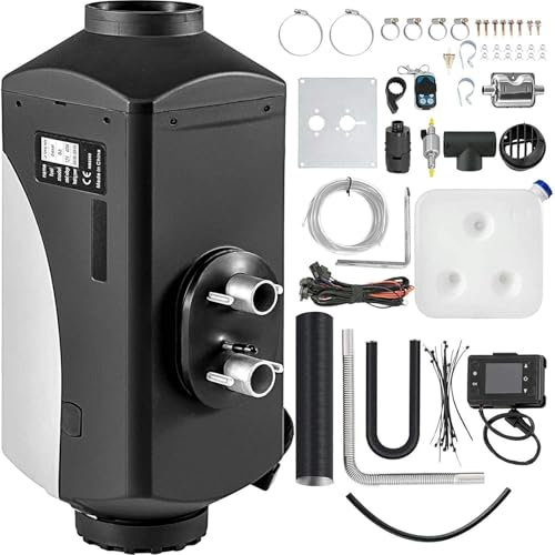 5KW Calefaccion Estacionaria 24V Calentador De Estacionamiento Diesel 10Calentador Diesel Del Tanque L Con Interruptor Del LCD Para El Coche Del Barco De La Casa Rodante Del Autobús De RV-24V~/