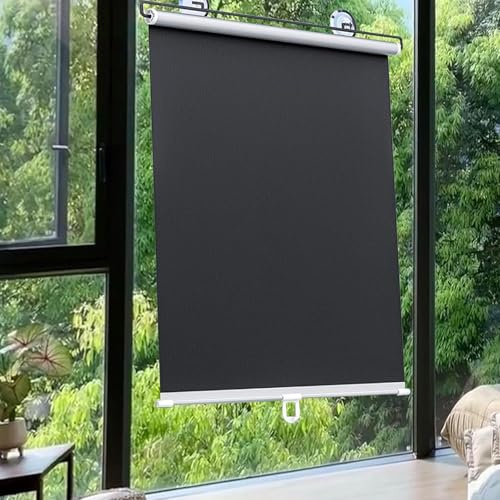 Store Enrouleur sans Perçage Fenêtre à Ventouse Occultants de Protection Solaire Rideau Pare-Soleil Rétractable,Store Thermo pour Toit,Convient pour la Maison,Le Bureau,la Voiture