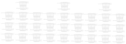 Gatuida 3 Set Coppa Per Piantare Dendrobium Chiaro Stand Pentole Chiare Succulento Vasi Succulenti Pentola Supporto Per Piante Al Coperto Transparent Plastica Riutilizzabile 10 Pezzi*3