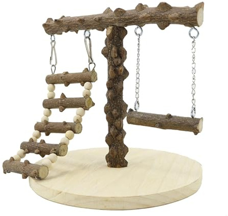 Aktivitetsstativ för papegojor - aktivitetscenter för fåglar, dressyrpinne
