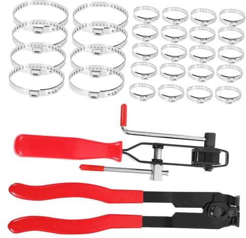 MAGICLULU 32piezas Alicates Abrazaderas Manguera Herramienta Junta Homocinética Kit Abrazaderas Fuelle Diseño Ergonómico