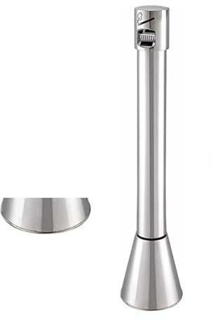 Poubelle à Fumer en Acier Inoxydable/Cendrier sur Pied ExtéRieur/Cendrier sur Pied/Cendrier sur Pied en MéTal pour Usage Commercial ExtéRieur/Peut DéPlacer La Base,Peut êTre Une Base Fixe