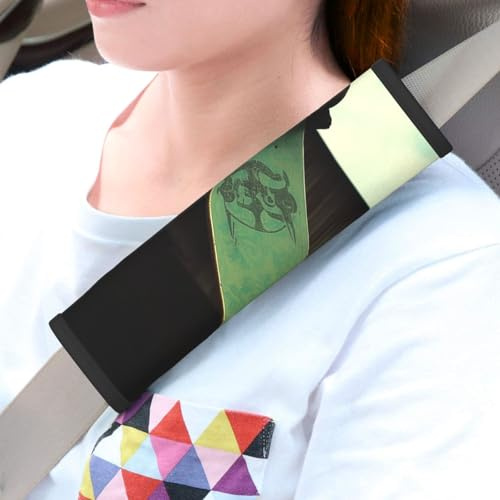 QMNSEHF 2 cuscinetti universali per cinture di sicurezza auto, copertura per cinture di sicurezza per skateboard, accessori interni auto