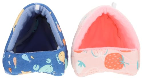 SUPVOX 2 Unidades de Cama para Mascotas Pequeñas y Nido Cálido para Hámster, Adecuado para Invierno, Diseño Práctico y Fácil de Transportar, para Ratones, Erizos y Otras Mascotas Pequeñas