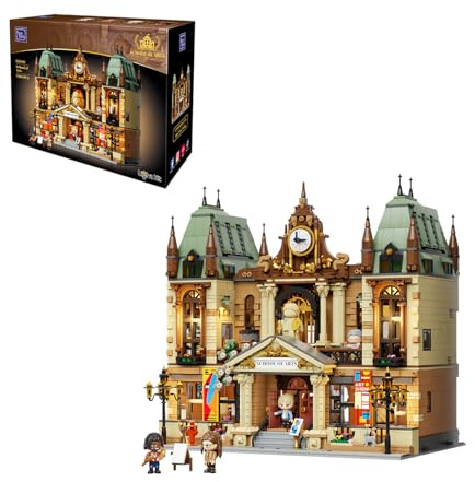 PANTASY Kunstakademie, modulares Klemmbausteine Set | 3-stöckige europäische Kunstschule mit detailreichen Ateliers und Innenräumen für modulare Straßenszenen