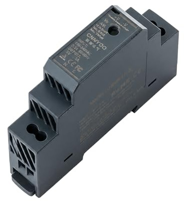Hutschienen-Netzteil 5V DC 3A 15W,5V Netzteil Hutschiene,100-240V AC 50/60 Hz Ausgangsspannung Einstellbar,DIN-Schienen-Netzteil, für Heim oder Industrieautomation (Schwarz)