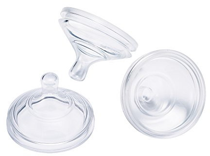 Boon Nursh Neugeborene Silikon Baby Flasche Nippel - Flaschennippel für Boon Nursh Neugeborene Flaschen - Baby Flaschenfütterung Supplies - Langsamer Durchfluss Babyflasche Nippel - 3 Stück
