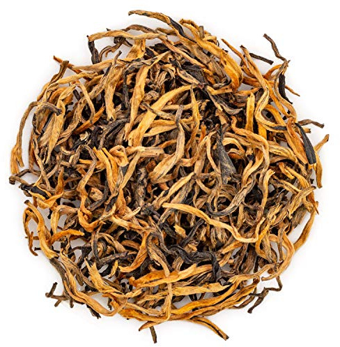 Oriarm Yunnan Dian Hong Feuilles de Thé Noir Chinois - Fengqing Dianhong Honey Aroma Petit déjeuner chinois thé noir en feuilles - Ziplock sac refermable 225g