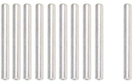 MroMax 10 Stück 4 mm x 30 mm Dübel aus 304 Edelstahl Holz Etagenbett Dübel Pins Regalstifte Stützregale Silber Ton
