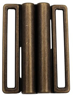 Hartmann-Knöpfe messing altmessing Schnalle für Stretchgürtel Gürtel zum Annähen 40mm oder 50mm (1 Stück)