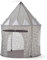 Relsy Pop Up Kinderzelt Für Drinnen/Outdoor Mit Grauem Sternenmuster, 100cm X 135cm Spielzelt Indoor